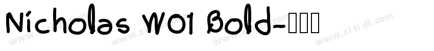 Nicholas W01 Bold字体转换
